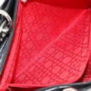 Christian Dior Tote Bag Patent leather Black Silver Auth ep14158-21