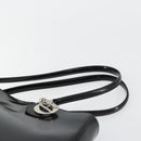 Christian Dior Tote Bag Patent leather Black Silver Auth ep14158-8