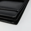 GUCCI Shoulder Bag Leather Black Gold Auth ep14164-8