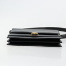 GUCCI Shoulder Bag Leather Black Gold Auth ep14164-5