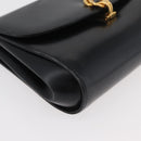 GUCCI Shoulder Bag Leather Black Gold 004 056 0219 Auth ep14171-12