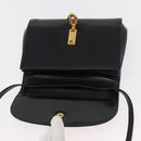 GUCCI Shoulder Bag Leather Black Gold 004 056 0219 Auth ep14171-17
