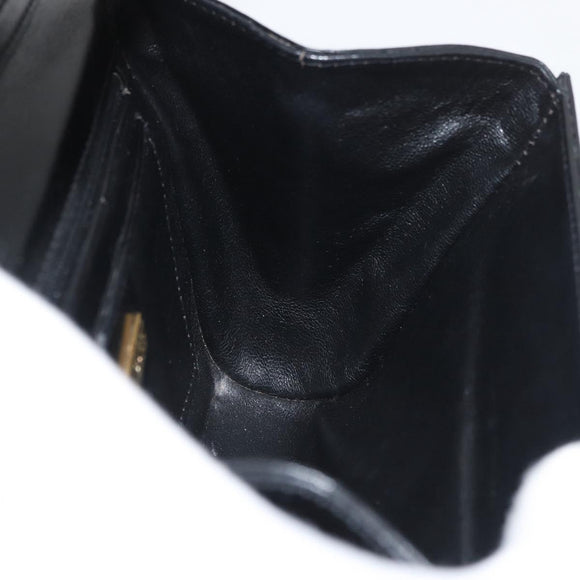 GUCCI Shoulder Bag Leather Black Gold 004 056 0219 Auth ep14171