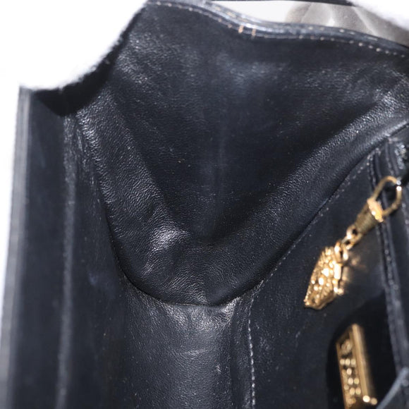 GUCCI Shoulder Bag Leather Black Gold 004 056 0219 Auth ep14171