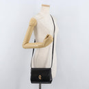 GUCCI Shoulder Bag Leather Black Gold 004 056 0219 Auth ep14171-25