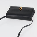GUCCI Shoulder Bag Leather Black Gold 004 056 0219 Auth ep14171-7