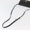 GUCCI Shoulder Bag Leather Black Gold 004 056 0219 Auth ep14171-8