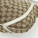GUCCI GG Canvas Abbey Shoulder Bag Beige Gold 204940 Auth ep14172-10