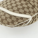 GUCCI GG Canvas Abbey Shoulder Bag Beige Gold 204940 Auth ep14172-11
