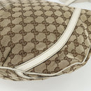 GUCCI GG Canvas Abbey Shoulder Bag Beige Gold 204940 Auth ep14172-12