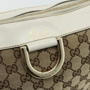 GUCCI GG Canvas Abbey Shoulder Bag Beige Gold 204940 Auth ep14172-14