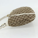 GUCCI GG Canvas Abbey Shoulder Bag Beige Gold 204940 Auth ep14172-4