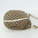 GUCCI GG Canvas Abbey Shoulder Bag Beige Gold 204940 Auth ep14172-5