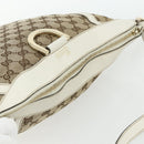 GUCCI GG Canvas Abbey Shoulder Bag Beige Gold 204940 Auth ep14172-6