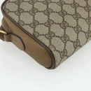 GUCCI GG Supreme Web Sherry Line Tasche PVC Beige Gold 116 02 089 Auth ep14174-17