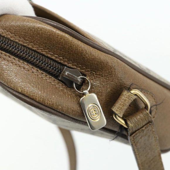 GUCCI GG Supreme Web Sherry Line Tasche PVC Beige Gold 116 02 089 Auth ep14174