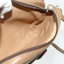 GUCCI GG Supreme Web Sherry Line Tasche PVC Beige Gold 116 02 089 Auth ep14174-19