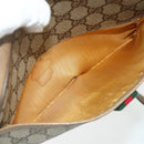 GUCCI GG Supreme Web Sherry Line Tasche PVC Beige Gold 116 02 089 Auth ep14174-11