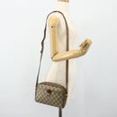 GUCCI GG Supreme Web Sherry Line Tasche PVC Beige Gold 116 02 089 Auth ep14174-21