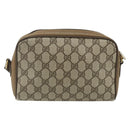 GUCCI GG Supreme Web Sherry Line Tasche PVC Beige Gold 116 02 089 Auth ep14174-2