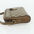 GUCCI GG Supreme Web Sherry Line Tasche PVC Beige Gold 116 02 089 Auth ep14174-3