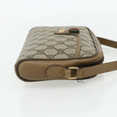 GUCCI GG Supreme Web Sherry Line Tasche PVC Beige Gold 116 02 089 Auth ep14174-4