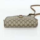 GUCCI GG Supreme Web Sherry Line Tasche PVC Beige Gold 116 02 089 Auth ep14174-5