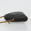 Christian Dior Shoulder Bag Leather Black Gold Auth ep14178-4