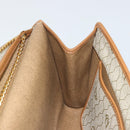 Christian Dior Honeycomb Canvas Chain Shoulder Bag PVC Beige Gold Auth ep14180-19