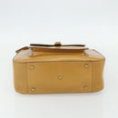 GUCCI Hand Bag Leather 2way Yellow Silver Auth ep14181-5