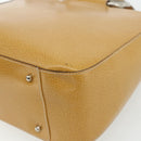 GUCCI Hand Bag Leather 2way Yellow Silver Auth ep14181-17
