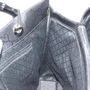 GUCCI GG Canvas Bamboo Hand Bag Nylon Black Silver 002 1010 Auth ep14182-16