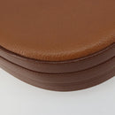 Burberrys Shoulder Bag Leather Brown Gold Auth ep14186-13