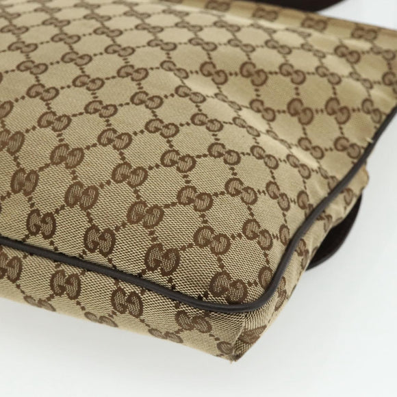 GUCCI GG Canvas Shoulder Bag Beige Brown 256100 Auth ep14187