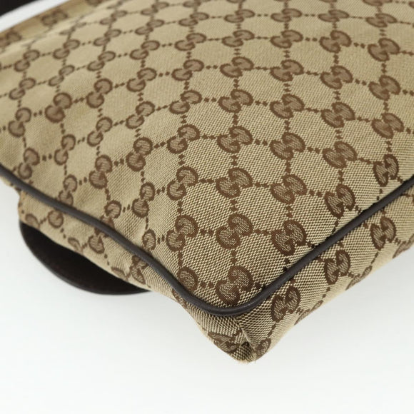 GUCCI GG Canvas Shoulder Bag Beige Brown 256100 Auth ep14187