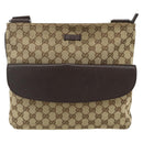 GUCCI GG Canvas Shoulder Bag Beige Brown 256100 Auth ep14187-13