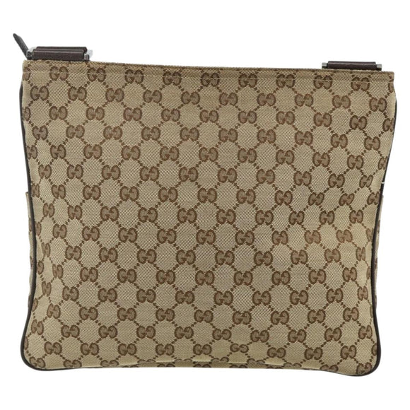 GUCCI GG Canvas Shoulder Bag Beige Brown 256100 Auth ep14187