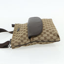 GUCCI GG Canvas Shoulder Bag Beige Brown 256100 Auth ep14187-3