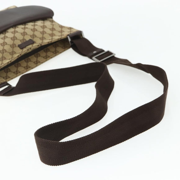 GUCCI GG Canvas Shoulder Bag Beige Brown 256100 Auth ep14187