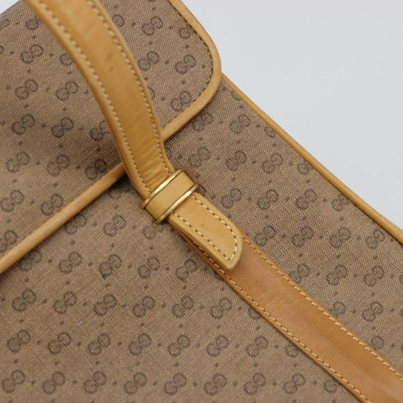 GUCCI Micro GG Supreme Hand Bag PVC Beige Gold 000 46 4857 Auth ep14189A