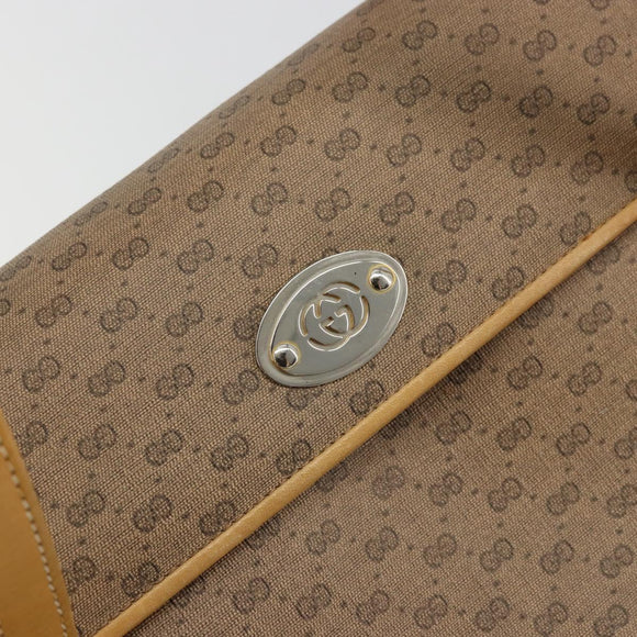 GUCCI Micro GG Supreme Hand Bag PVC Beige Gold 000 46 4857 Auth ep14189A