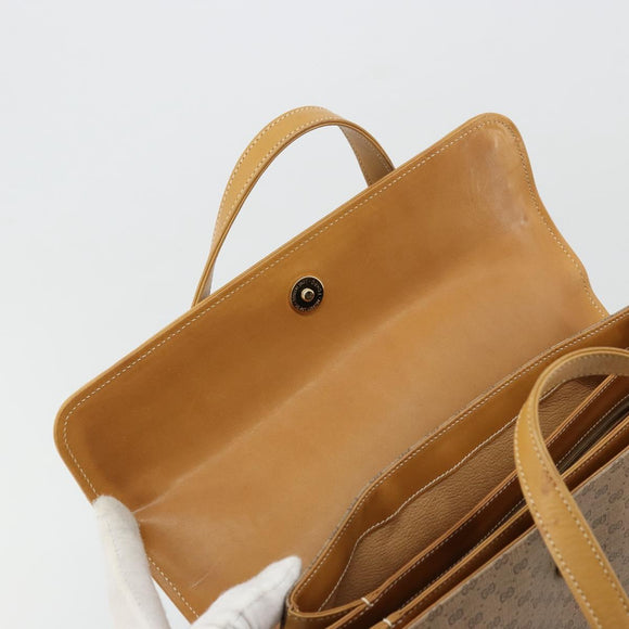 GUCCI Micro GG Supreme Hand Bag PVC Beige Gold 000 46 4857 Auth ep14189A