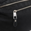 GUCCI Web Sherry Line Shoulder Bag Nylon Black Silver 246409 Auth ep14192-17