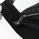 GUCCI Web Sherry Line Shoulder Bag Nylon Black Silver 246409 Auth ep14192-10