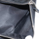GUCCI Web Sherry Line Shoulder Bag Nylon Black Silver 246409 Auth ep14192-22
