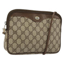 GUCCI GG Supreme Shoulder Bag PVC Beige Gold 89 02 068 Auth ep14193-1