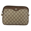 GUCCI GG Supreme Shoulder Bag PVC Beige Gold 89 02 068 Auth ep14193-13