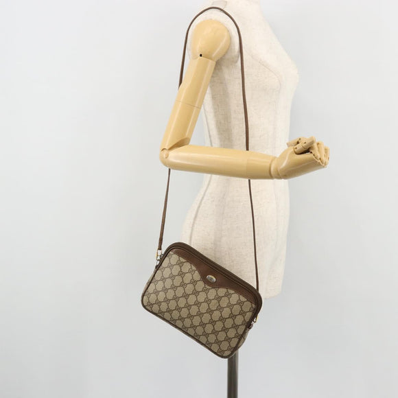 GUCCI GG Supreme Shoulder Bag PVC Beige Gold 89 02 068 Auth ep14193