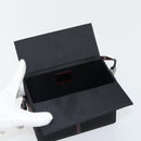 Christian Dior Vanity Pouch Nylon Black Silver Auth ep14195-9