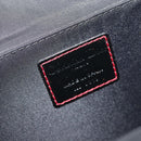 Christian Dior Vanity Pouch Nylon Black Silver Auth ep14195-19